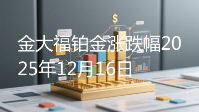 金大福铂金涨跌幅2025年12月16日