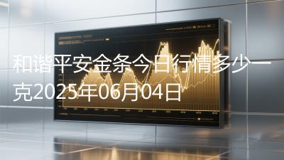 和谐平安金条今日行情多少一克2025年06月04日
