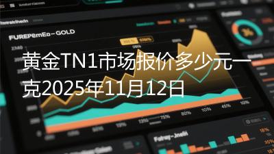 黄金TN1市场报价多少元一克2025年11月12日