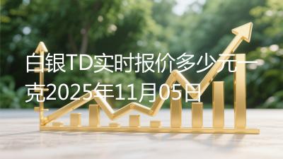 白银TD实时报价多少元一克2025年11月05日