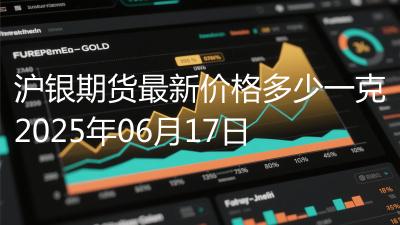 沪银期货最新价格多少一克2025年06月17日