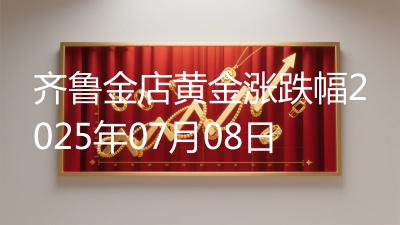 齐鲁金店黄金涨跌幅2025年07月08日