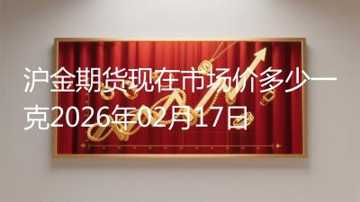 沪金期货现在市场价多少一克2026年02月17日