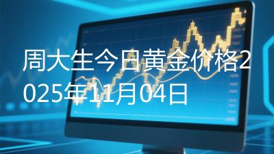 周大生今日黄金价格2025年11月04日