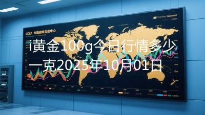 i黄金100g今日行情多少一克2025年10月01日