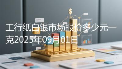工行纸白银市场报价多少元一克2025年09月01日