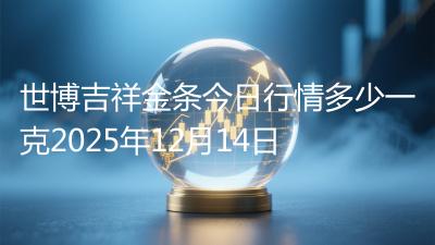 世博吉祥金条今日行情多少一克2025年12月14日