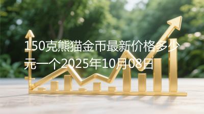 150克熊猫金币最新价格多少元一个2025年10月08日