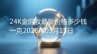 24K金回收最新价格多少钱一克2026年03月15日