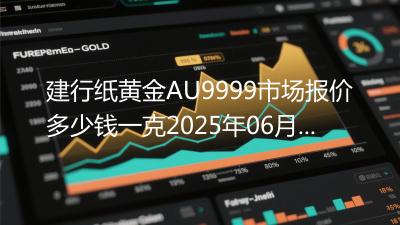 建行纸黄金AU9999市场报价多少钱一克2025年06月08日