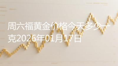 周六福黄金价格今天多少一克2026年01月17日