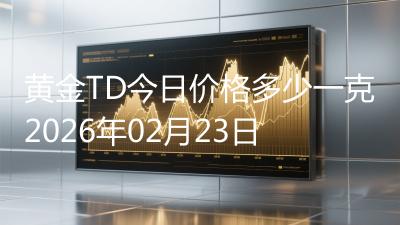 黄金TD今日价格多少一克2026年02月23日