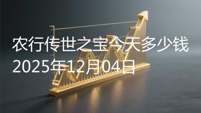 农行传世之宝今天多少钱2025年12月04日