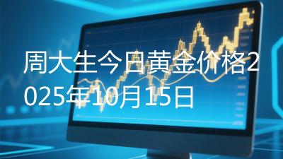 周大生今日黄金价格2025年10月15日
