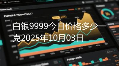 白银9999今日价格多少一克2025年10月03日