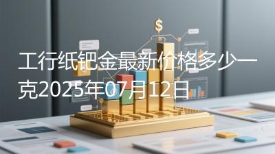 工行纸钯金最新价格多少一克2025年07月12日