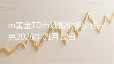 m黄金TD市场报价多少钱一克2026年01月12日
