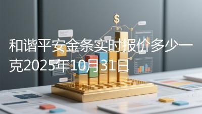 和谐平安金条实时报价多少一克2025年10月31日