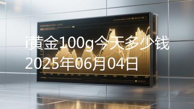 i黄金100g今天多少钱2025年06月04日
