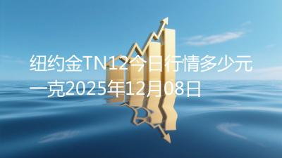 纽约金TN12今日行情多少元一克2025年12月08日