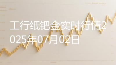 工行纸钯金实时行情2025年07月02日