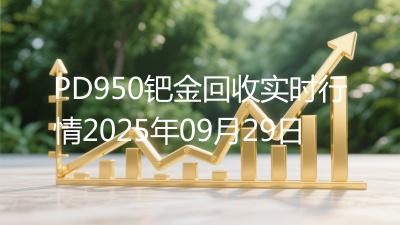PD950钯金回收实时行情2025年09月29日