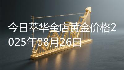 今日萃华金店黄金价格2025年08月26日