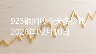 925银回收今天多少钱2026年02月10日
