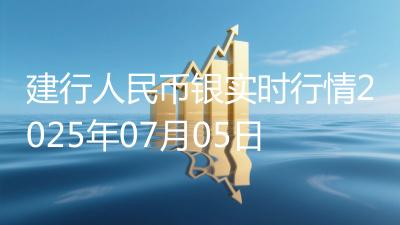 建行人民币银实时行情2025年07月05日