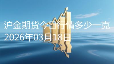 沪金期货今日行情多少一克2026年03月18日