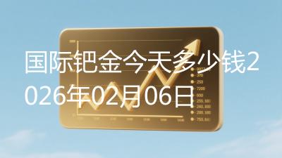 国际钯金今天多少钱2026年02月06日