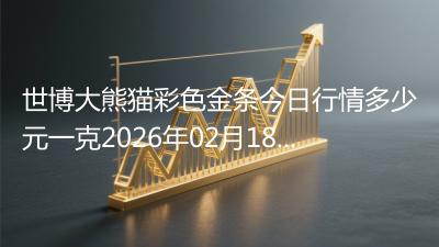 世博大熊猫彩色金条今日行情多少元一克2026年02月18日
