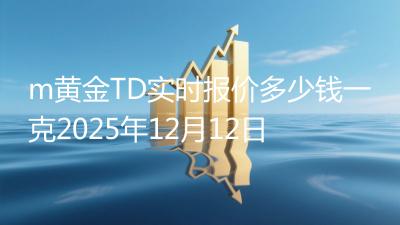 m黄金TD实时报价多少钱一克2025年12月12日