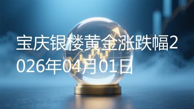 宝庆银楼黄金涨跌幅2026年04月01日