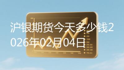 沪银期货今天多少钱2026年02月04日