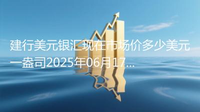 建行美元银汇现在市场价多少美元一盎司2025年06月17日
