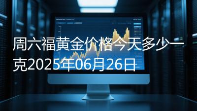 周六福黄金价格今天多少一克2025年06月26日
