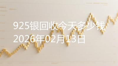 925银回收今天多少钱2026年02月13日
