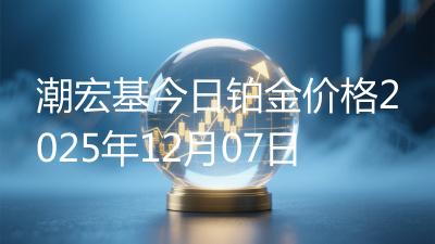 潮宏基今日铂金价格2025年12月07日