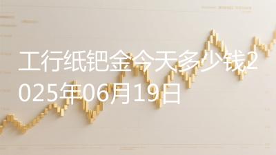 工行纸钯金今天多少钱2025年06月19日