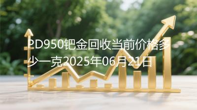 PD950钯金回收当前价格多少一克2025年06月21日