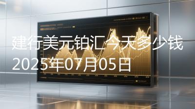 建行美元铂汇今天多少钱2025年07月05日