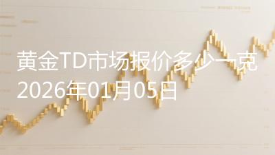 黄金TD市场报价多少一克2026年01月05日