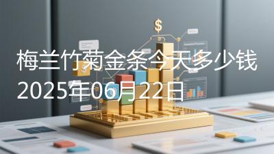 梅兰竹菊金条今天多少钱2025年06月22日