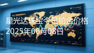 星光达珠宝今日铂金价格2025年06月08日