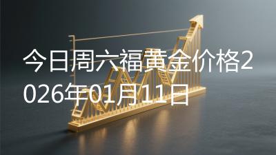 今日周六福黄金价格2026年01月11日