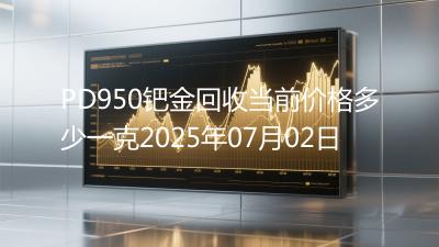 PD950钯金回收当前价格多少一克2025年07月02日