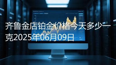 齐鲁金店铂金价格今天多少一克2025年06月09日