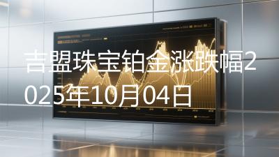 吉盟珠宝铂金涨跌幅2025年10月04日