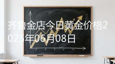 齐鲁金店今日黄金价格2025年06月08日